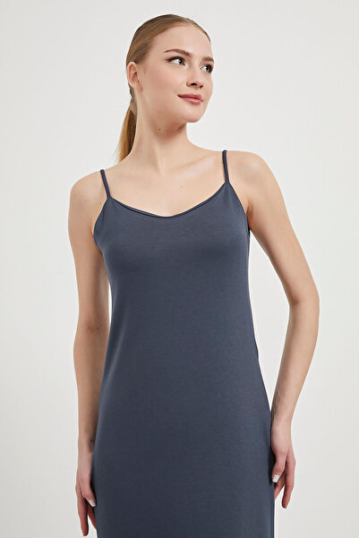 Arma Life Γυναικείο καλοκαιρινό λουράκι με μαλακό μάξι μακρύ καπνιστό φόρεμα