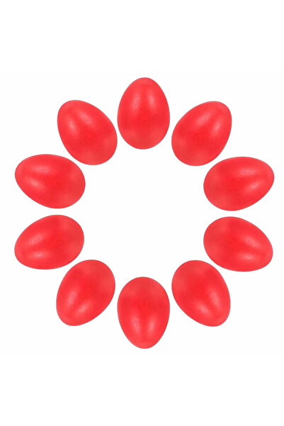 Floopy Ou din lemn, rosu, nelacuit, de gaina, pentru Oua de Paste