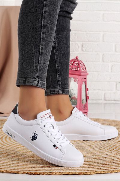 U.S. Polo Assn. Assn. Franco Wmn Daily Walking Women's Sports Shoes White Walking Shoes