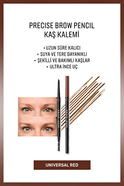BOBBI BROWN Precise Brow Pencil Kaş Kalemi - Universal Red