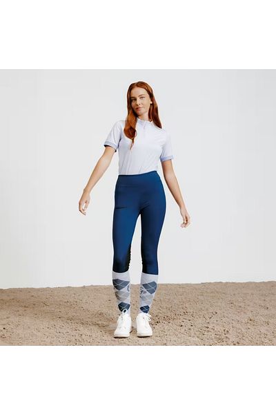 Decathlon Women's Dark Blue Riding Leggings Model: 100