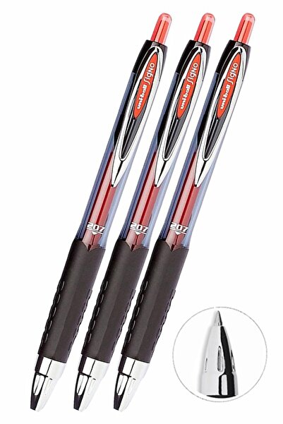 Artlantis Pix roșu cu vârf de 0,7 mm 3 bucăți Uniball Signo 207 0,7 mm Pilot ...