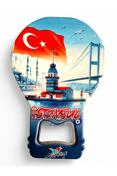 GALATA GIFT Bottle Opener Opener Magnet Balloon Shaped Decorative Soda Soda Opener Maiden's Tower Themed