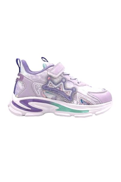 pepino Pantofi sport pentru copii cu opiu - Phlon Light Talpa Velcro LILA