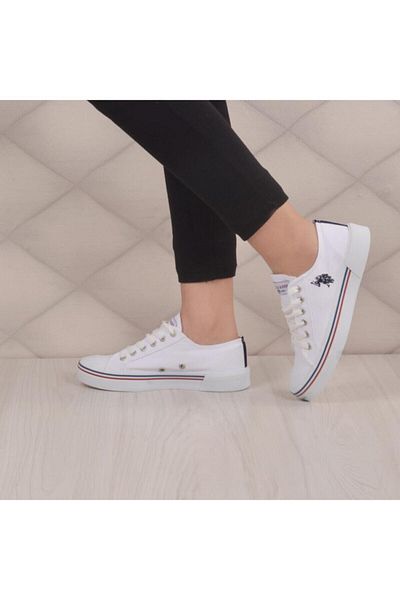 U.S. Polo Assn. Penelope 1Fx Women's White Casual Shoes Walking Shoes