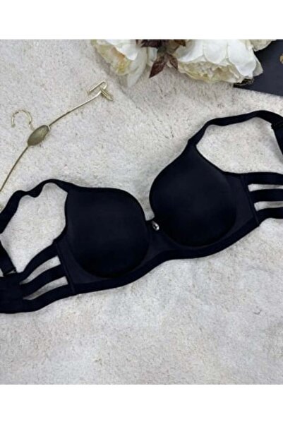 Dream Life Σουτιέν Le Jardin 7015 Basic εφέ σύσφιξης με λαστιχένια λωρίδα ΜΑΥΡΟ