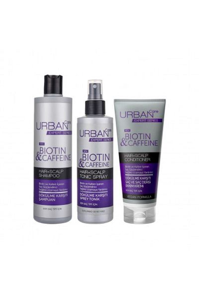 Urban Care Anti-Shedding and Anti-Shedding Booster with Biotin and Caffeine Content Set of 3