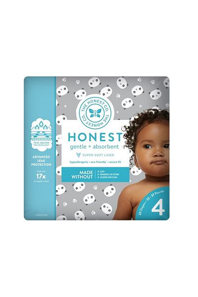 Honest Tea Honest, Diapers Pandas Size 4, 23 Count