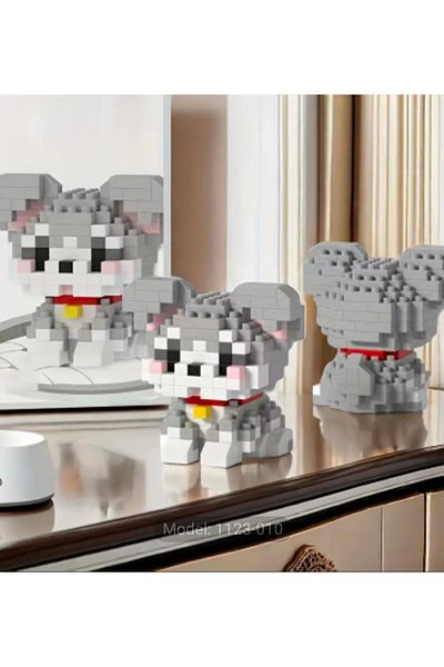 purple dragon Tiny Dog Bricks Set, Includes Tiny Building Blocks, Building Blocks, Adult Hobby Set