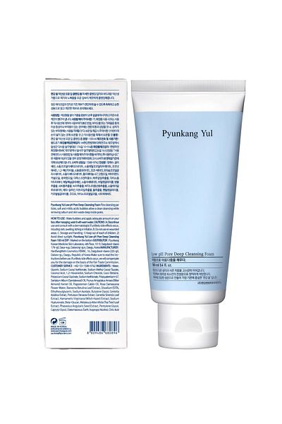 Pyunkang Yul [PKY] Low pH Pore Cleansing Foam, AHA & Witch Hazel, Zero Irritation, Korean Skincare (3.38 Fl. Oz)