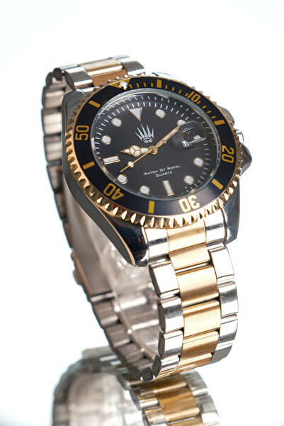 WATCHOFROYAL Titan Silver Gold Black Kol Saati