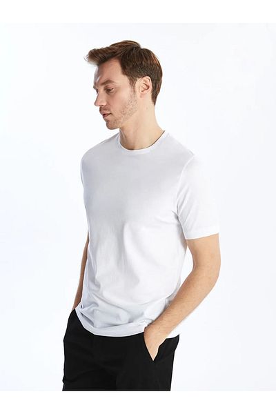 LC Waikiki Ανδρικό T-Shirt από βαμβακερό χτενισμένο λαιμό