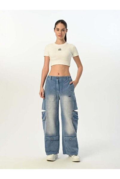 Zekids Κοριτσίστικο παντελόνι Gabardine με τσέπες