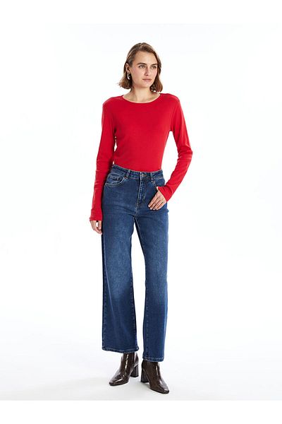 LC Waikiki Lcw Crew Neck Plain Long Sleeve Women's Bodysuit