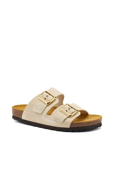 Frau Women / Girls Slippers 17D8 Frau Velor-S Cappuccino (Taupe)
