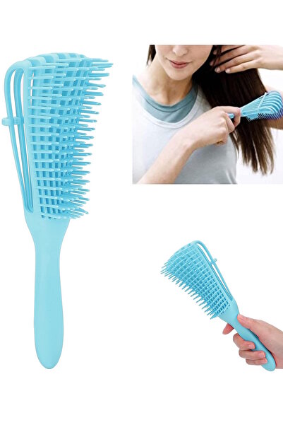 CAŞ DEKORASYON Μπλε χρώμα Βούρτσα/χτένα μαλλιών που απαλλαγεί τα μαλλιά και α...