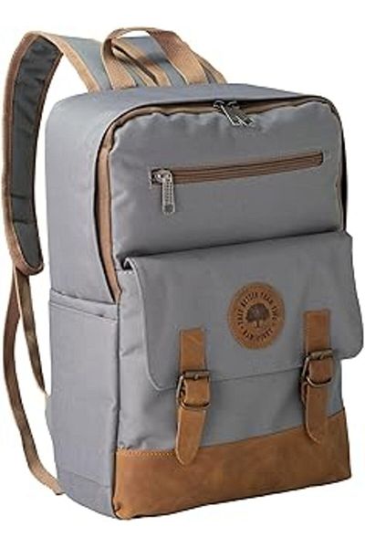 Mu Art Unisex 100% Genuine Leather Detailed Waterproof 15 Inch Laptop Compartment Multi-Compartment School, Laptop, Daily Backpack