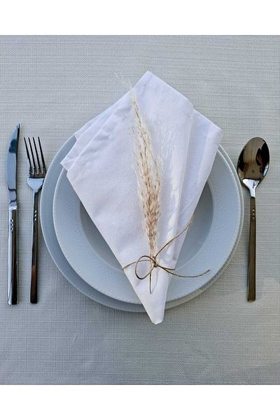 ALASEREN 6 Pack Fabric Napkin 40*40 cm 100% Cotton