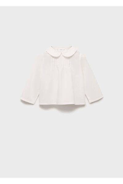 MANGO Baby Cotton Bebe Collar Blouse