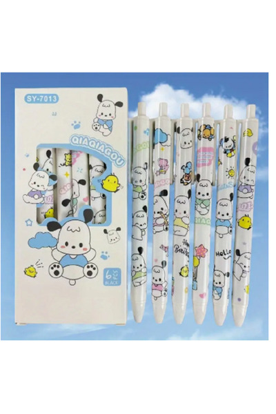 TChic 0.5 Uçlu Altılı Siyah Mürekkep Tükenmez Kalem