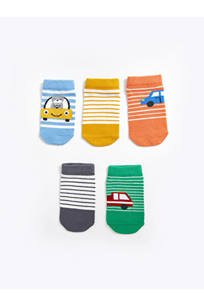 LC Waikiki جوارب I مطبوع للأطفال الأولاد من فريزن ستور، عبوة من 5 قطع