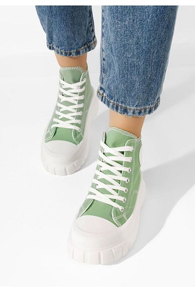 B T Shoes Tenisi Inalti Dama Dariona Verzi