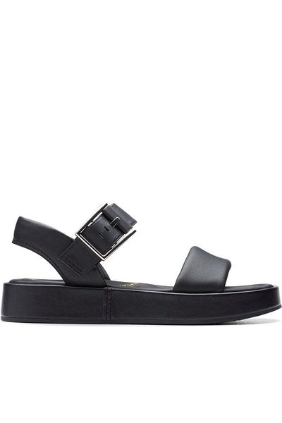 CLARKS Black Sandals Womens Shoes