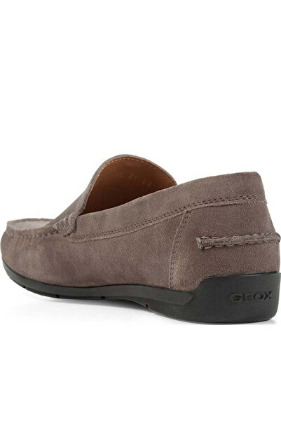 Geox Grey Moccasins Mens Shoes