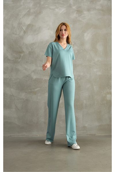 sportiness Modal Fabric V-Neck Short Track Suit