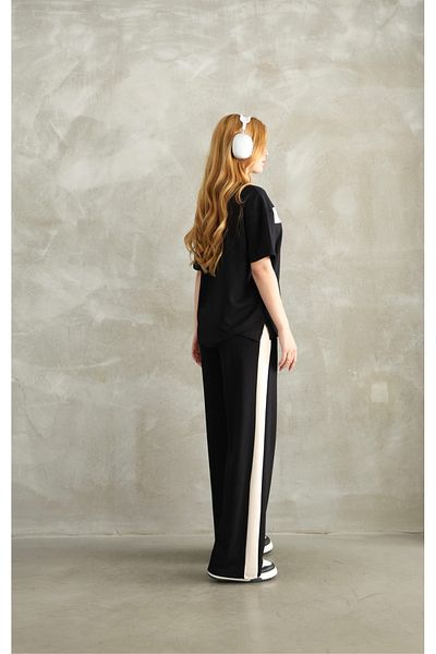sportiness PANTALONI MODAL DETALIAȚI CU BANDA GARNĂ