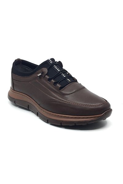 Taşpınar Ayakkabı Baykara 100% Leather Men's Daily Summer Loose Stretch Large Size Shoes 38-50