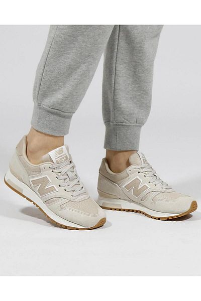 New Balance Wl565Bvg-R 565 Unisex Cream Sneakers
