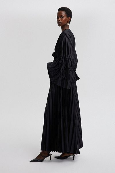 Touché Privé BOL SLEEVE PILICOLEY PANT AND SLEEVE DETAILED PILICOLEY KIMONO