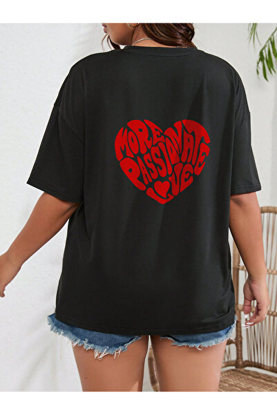 uyguntarz Unisex-T-Shirt mit Herz-Aufdruck