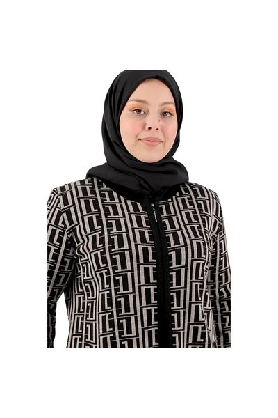 Nihomall20 Palton hijab cu design elegant, cu buzunare