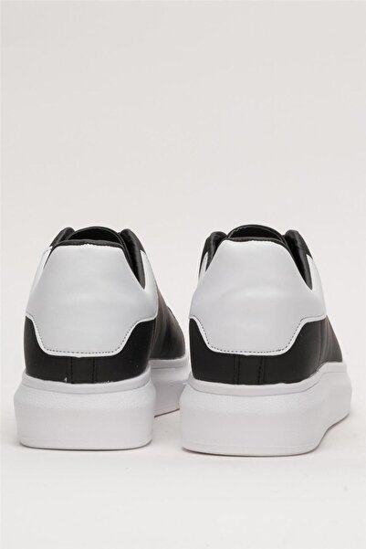 Liger Unisex Ψηλή σόλα Casual Sports Sneaker Παπούτσια ΜΑΥΡΟ-ΛΕΥΚΟ