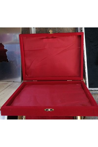 dekorasyonsepetim Velvet Box Flag Box 23X30 cm