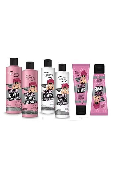 Hobby Curly Hair Special Shampoo, Conditioner, Jelly