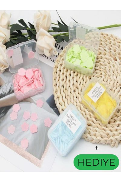 ETT Pack of 3 300 Sheets Perfumed Melting Mini Paper Soap Student Children School Hand Soap + Gift