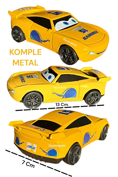 FEN TOYS Cars Arabalar Çizgi film Cruz Ramirez Metal Araba 1:36 Ölçek Diecast...