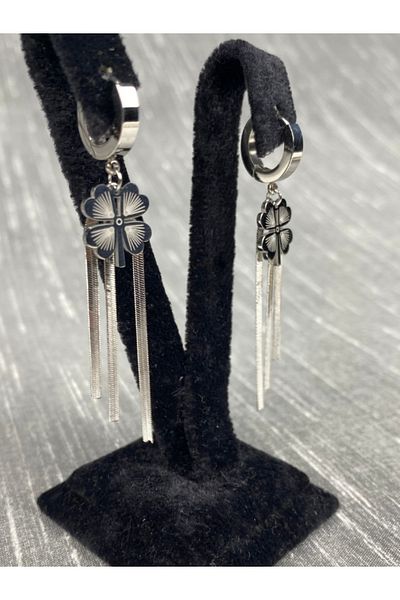 Brethils Italian Dangle Clover Earrings Stainless Steel Guaranteed Shipped in Gift Package