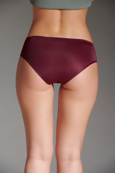 C&City Women's Slip Panties C11001 Claret Red