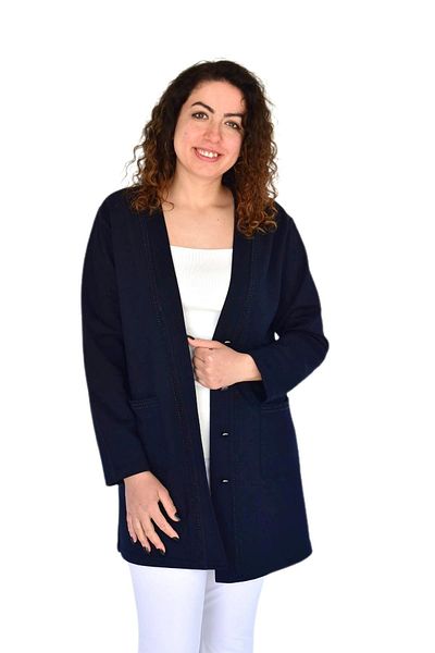 Nazal Women's Mother Seasonal Buttoned Pocket Cardigan Bgl-St04313