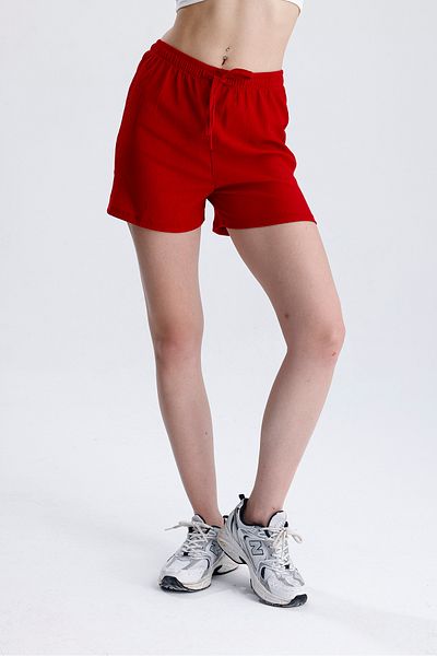 FV Women's High Waist Elastic Wrap Shorts