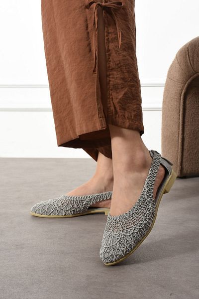 STOCON Sandale tricotate de damă Pantofi de balet Pantofi de damă Pantofi de zi cu zi STC1094