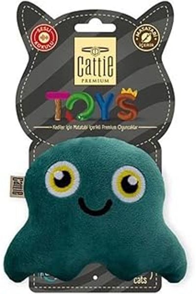 Hepta Collection Cattie Cat Toy Plush Octopus with Matatabi 11 cm