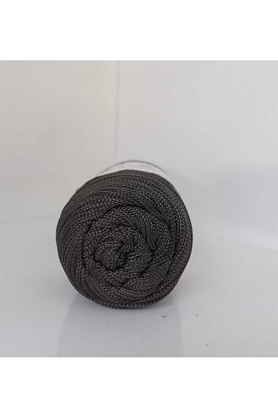 rüya hobi (5 τεμάχια) Λεπτό (1,5 mm) Πολυεστέρας Μακραμέ Νο3 100 gr Τσάντα Supla Runner Κλωστή Χρώμα:006 Anthracite