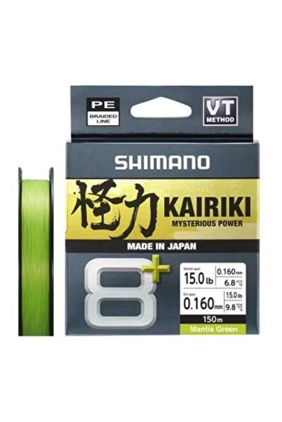 Shimano Kairiki 8+ 150 Mt 0.16mm İp Misina Mantis Green