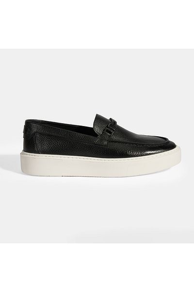 Desa Loafer cu cataramă din piele pentru bărbați Liverty Black