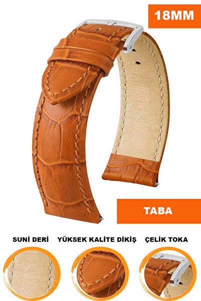 COBRA حزام ساعة جلدي متوافق مع أحفوري-ويلدر-كاسيو-سيكو-أوميغا-أرماني مقاس 18 ملم